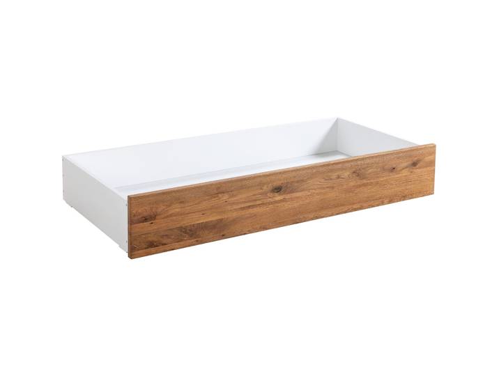 Hasena Bettschubkasten Castello Wildeiche/Weiss Wildeiche/MDF Massivholz B 137 T 67 cm - Bettschubkasten