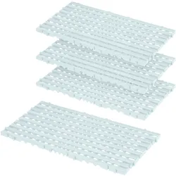 BRB 4x Bodenrost aus Kunststoff, LxBxH 800 x 400 x 25 mm, Farbe weiß
