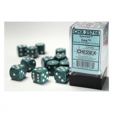 Chessex Würfel - 16mm - Speckled Sea (Würfelset 12 x W6) 292775
