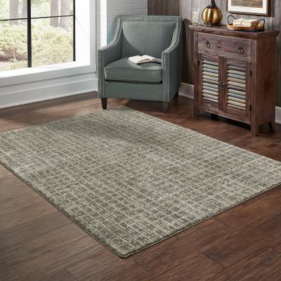 Style Haven Archer Geometric Plaid Grey/ Beige Indoor Area Rug