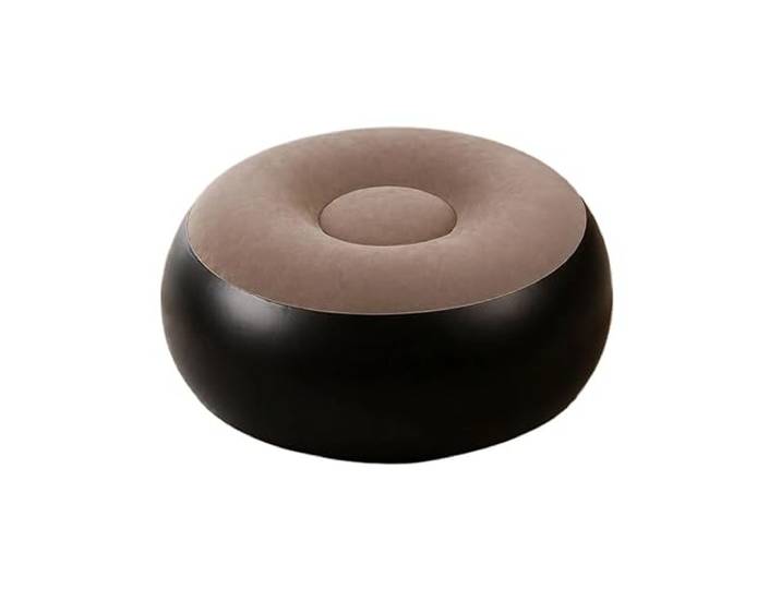 WJIAYAO Runder Sitzhocker 1 x aufblasbarer Fußhocker Tragbarer Fußhocker, Air Pouf, 2-in-1-Sitzhocker, leichtes Sofa, Zuhause, Wohnzimmer