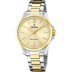 Festina Quarz Damen Solar Energy F20655/3 - beige,Multi - 34mm