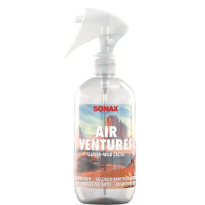 Sonax Autoduft AirVentures 05961410, Leather & Wild Cactus, langanhaltender Duft, Spray, 300 ml