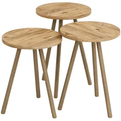 BEISTELLTISCH-SET 3 TLG. Hjørring