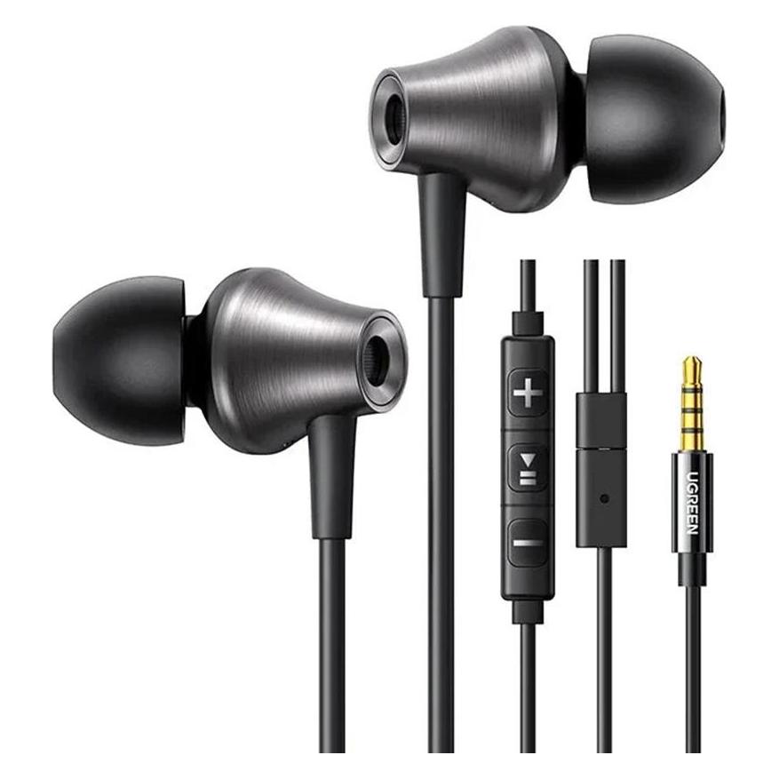 Ugreen Słuchawki dokanałowe 3.5mm EP105 (czarny) (Kabelgebunden) (35753)