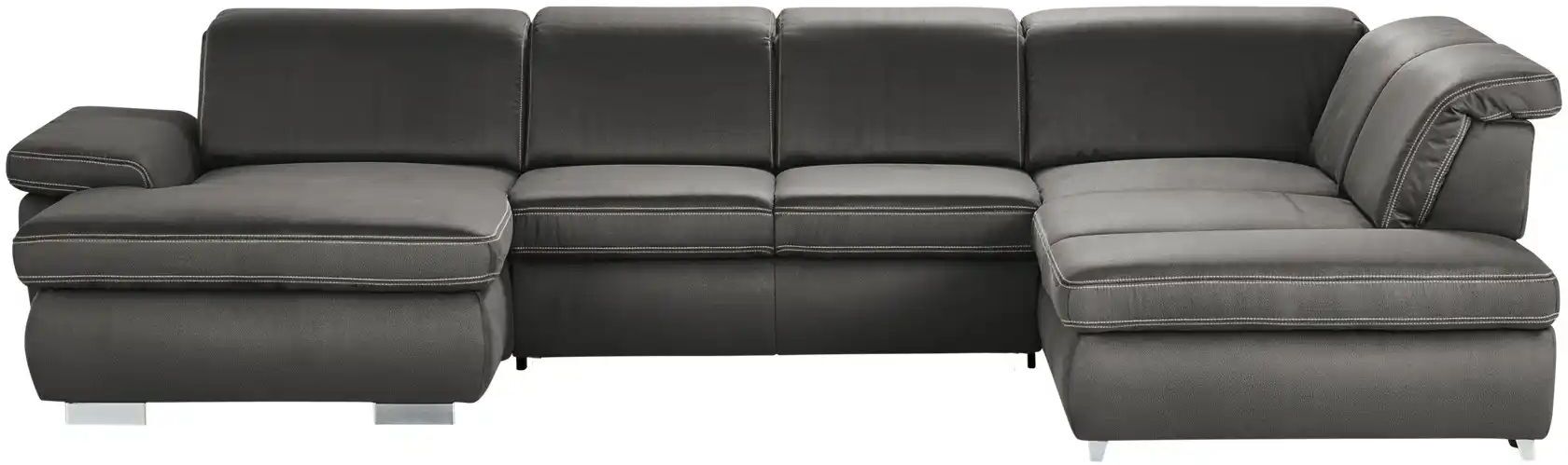 Lounge Collection Wohnlandschaft mit verschiedenen Funktionen Amanda ¦ grau ¦