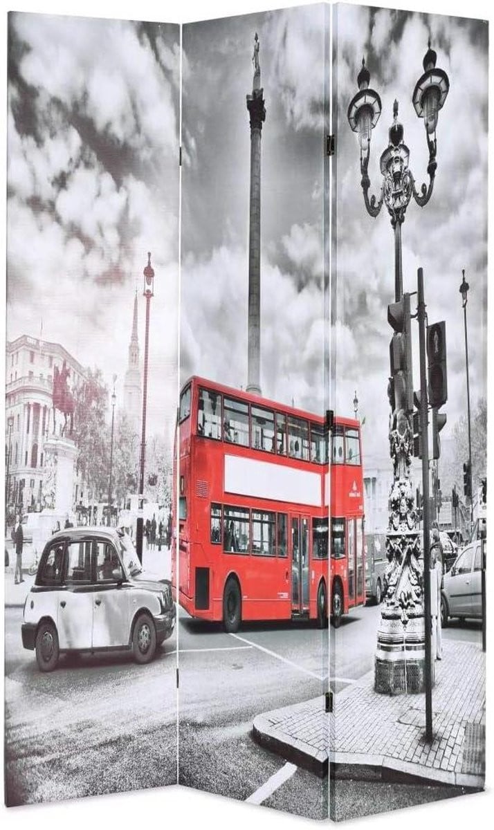 Opvouwbaar Scherm Londen Print - Dubbelzijdig Bedrukte Ruimteverdeler - 170 x 120 cm