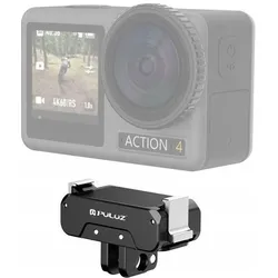 Puluz Adapter Uchwyt Mocowanie Na 1/4"" + System Gopro Do Dji Osmo Action 4 / 3 / Pu995b, Action Cam Zubehör, Schwarz