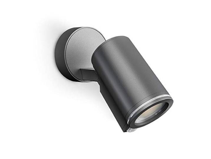 Steinel LED Strahler Spot ONE S anthrazit, 90° Bewegungsmelder, inkl. LED GU10-Leuchtmittel, per Kabel vernetzbar, Aluminium, 7,47 W