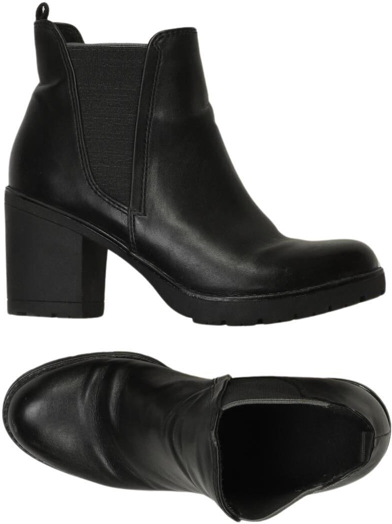 Marco Tozzi Damen Stiefelette, Schwarz, Gr. EU 37, Kunstleder - Second Hand
