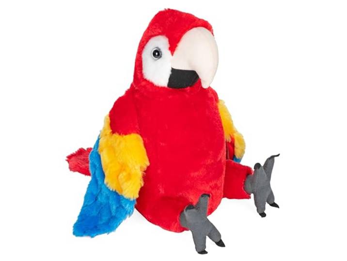Wild Republic 11503 Republic 12249 Pluche papegaai, Cuddlekins knuffeldier, pluche dier, 30 cm, Multi