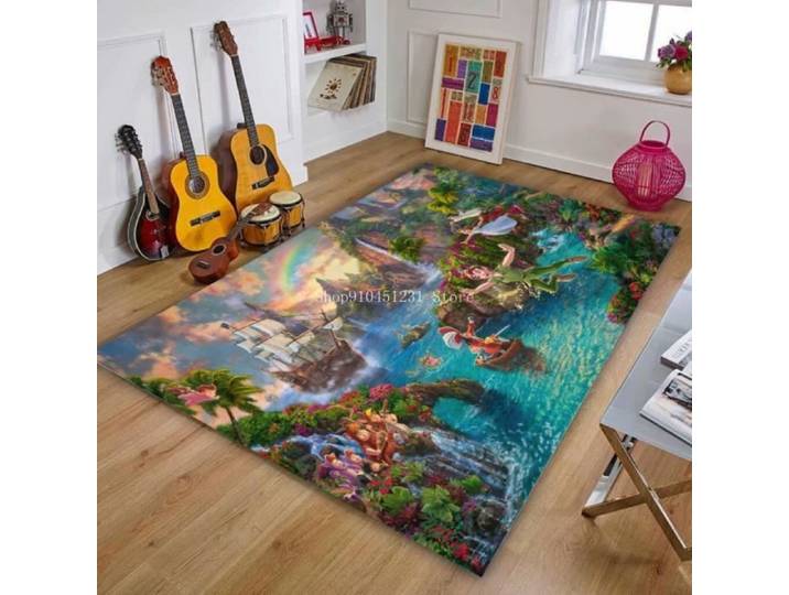 Tapis de sol antidérapant - NVY-8430 - Le Roi Lion La Belle et la Bête - 120x160cm - Moderne - Synthétique