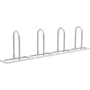 WSM Fahrradständer Track 34, Bodenmontage / freistehend, Anlehnparker, beidseitig, Breite 340cm, für 8 Fahrräder