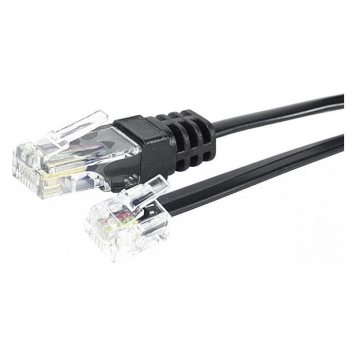 Exertis Connect Telefonkabel, schwarz, 2,0 m (EXC284999)