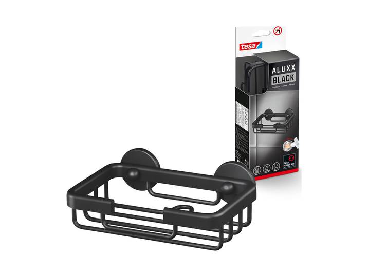 Tesa Aluxx Black Seifenkorb