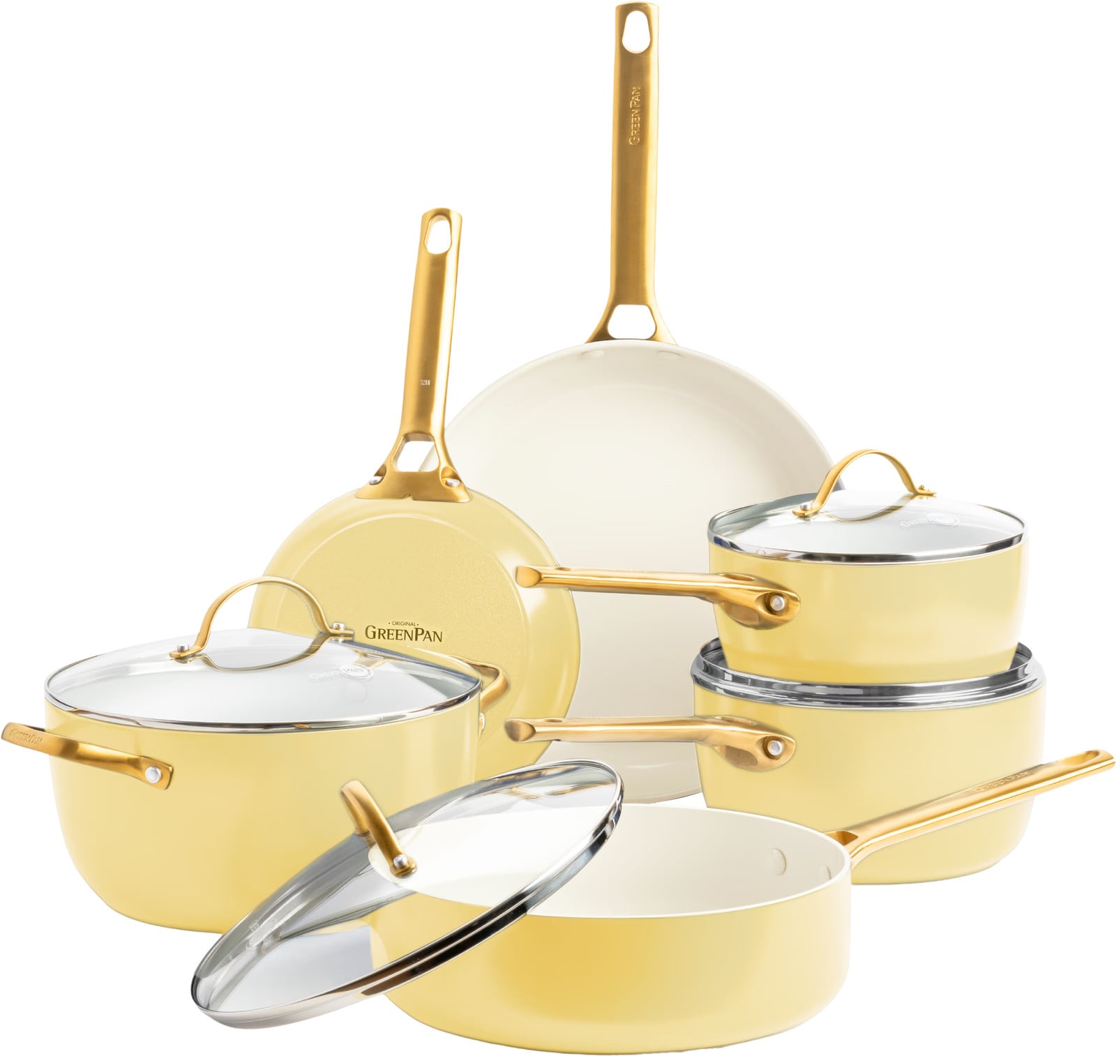 GreenPan Padova Sunshine Yellow 10-delige Pannenset