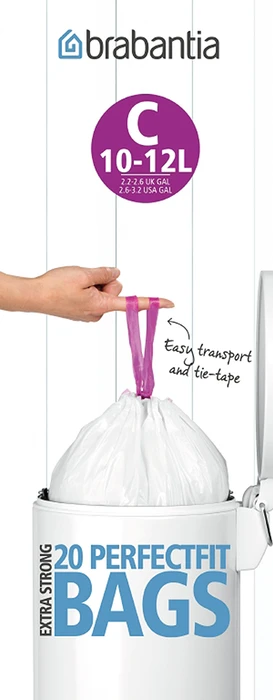 Brabantia PerfectFit-Beutel 10 - 12 l 20 Stück Rolle, 20 Stk