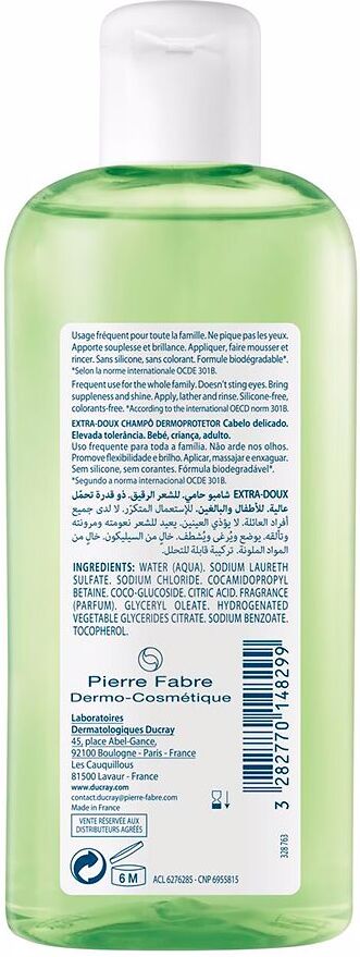 Ducray Shampooing Équilibrant pour cheveux délicats 200 ml