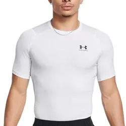 Under Armour HeatGear SS Compression Shirt Weiß 3XL Herren