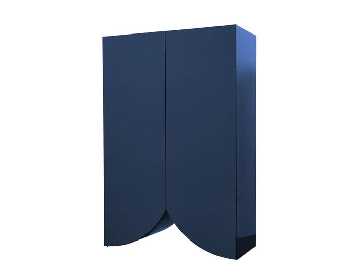 BD BARCELONA DESIGN buffet meuble BRIDGES LARGE CURTAIN (Bleu - MDF laqué brillant)
