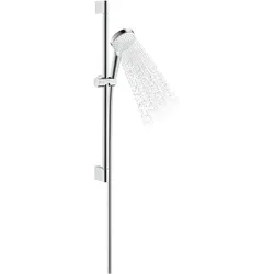 hansgrohe, Duschsystem, Duschset 1 Strahl mit Brausestange 65cm - Weiss/Chrom