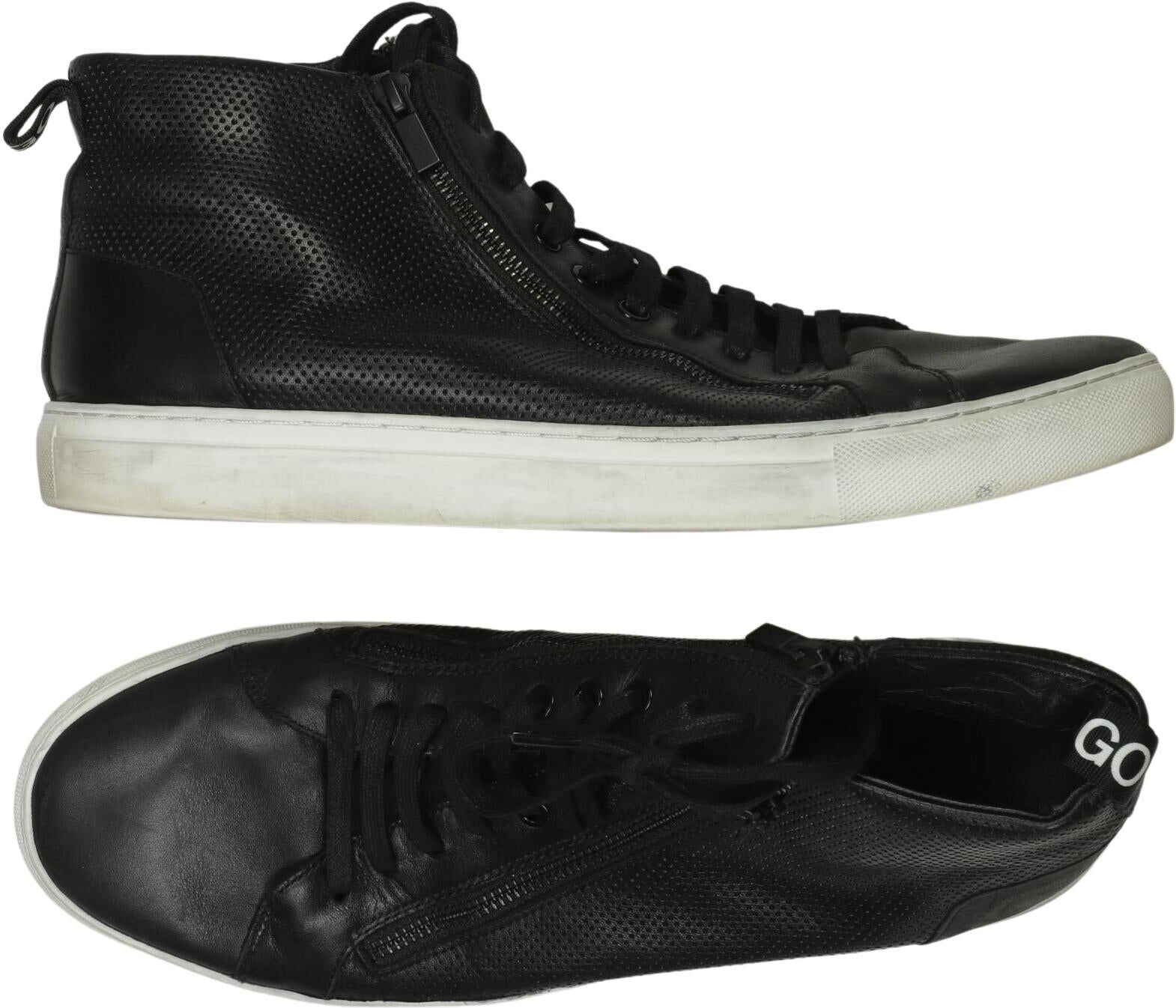 Hugo by Hugo Boss Herren Sneaker, Schwarz, Gr. EU 46, Leder - Second Hand