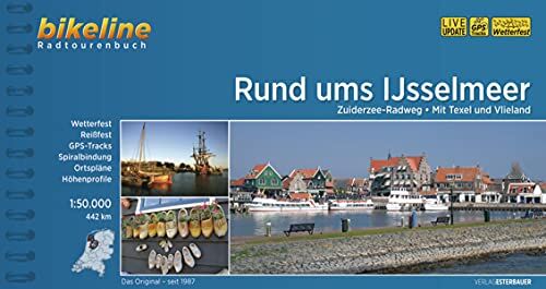 Esterbauer Verlag - Rund ums Ijsselmeer: Zuiderzee-Radweg. Mit Texel und Vlieland, 442 km, 1:50.000, wetterfest/reißfest, GPS-Tracks Download, LiveUpdate (Bikeline Radtourenbücher) - Preis vom 13.10.2026 19:28:25 h