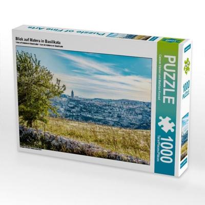 CALVENDO Puzzle Blick auf Matera in Basilikata | 1000 Teile Lege-Größe 64x48cm Foto-Puzzle für glückliche Stunden