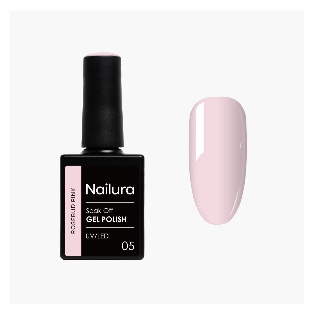 Nailura - Gel Polish 5 - Rosebud Pink - 10 ml (Rosebud Pink) (70024)