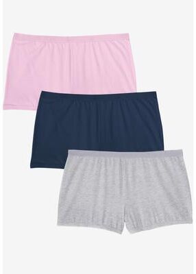 Plus Size Women's Boyshort 3-Pack by Comfort Choice in Basic Pack (Size 13) Underwear