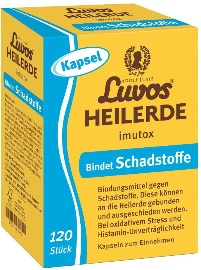 Luvos® Heilerde imutox Bindet Schadstoffe Kapseln 120stk