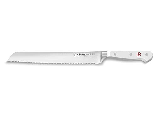 WÜSTHOF Klassiek wit broodmes met dubbele kartelrand 23 cm