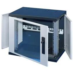Schroff EPCASE Wandgehäuse (16 HE, 19 Zoll Rack), Serverschrank, Grau