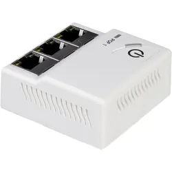DigitalStrom-IP POF Switch ds-POF Gigabit Wall Switch (4 Ports), Netzwerk Switch, Weiss