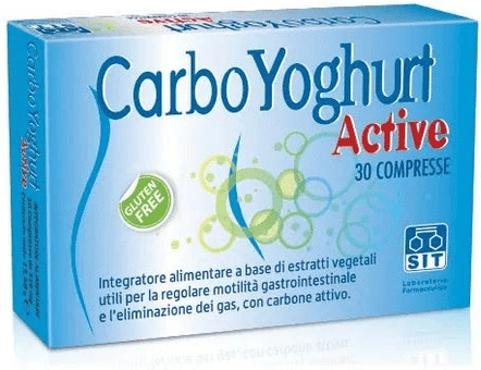 Sitarclean CarboYoghurt Active Integratore Contro Gas Intestinale 30 Compresse