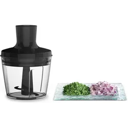 Moulinex Powermix Silence mit Stabmixer- und Zerkleinerer-Aufsatz (HM6539), Handmixer, Braun