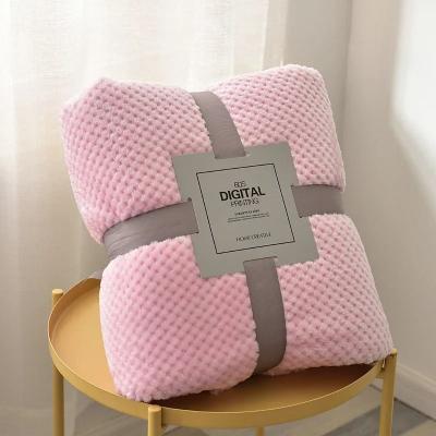 Uplift Picks Fluffy Coral Velvet Throw Blanket Soft Thick Warm Sofa Blanket pink 70x100 Cm