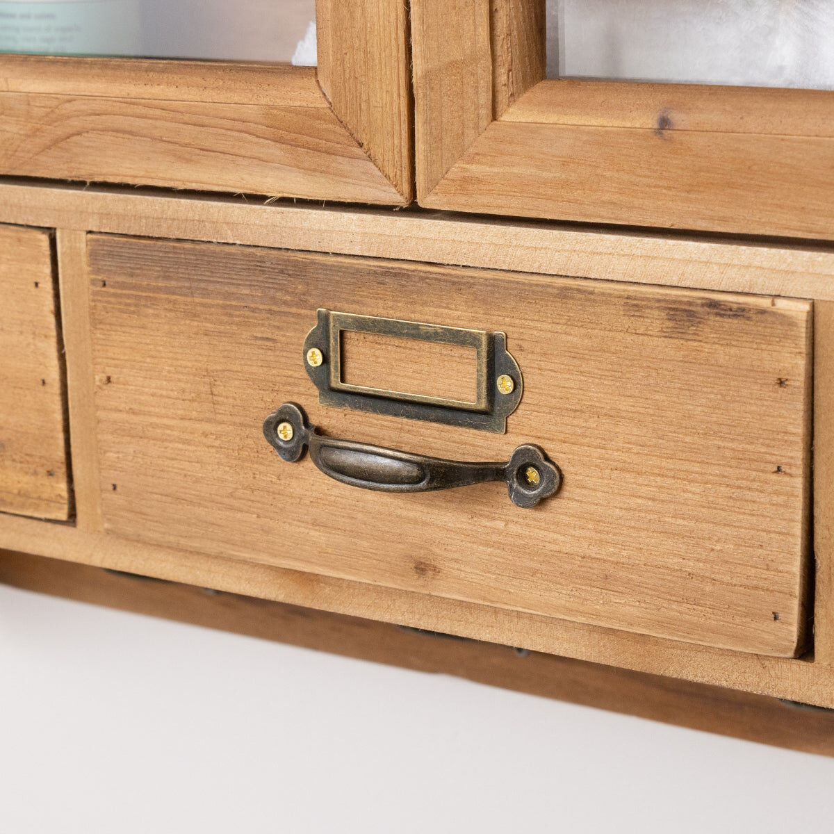 Wooden Glass Wall Cabinet Material: Home Decor & Accessories/Shelves & Storage
