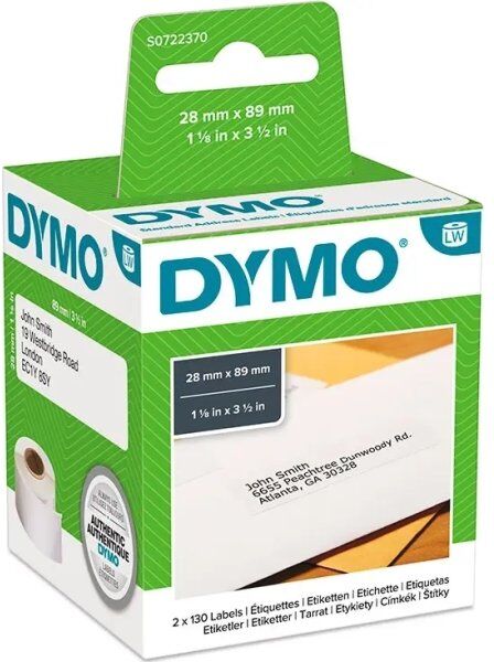Dymo Lw Adresseetiket 89x28 Mm