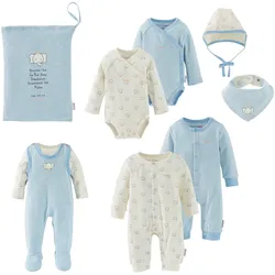 Bornino Lieblinge 8-tlg. Geschenkset Erstausstattung, blau, 50