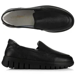 VITAFORM Damen-Slipper Hirschleder flexible Leichtsohle