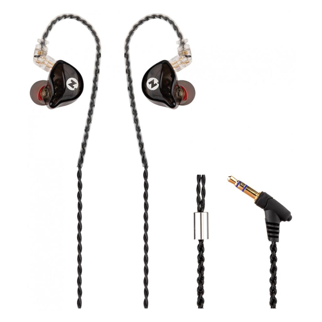 Intezze ALPHA in-ear headphones with dynamic converters and silver-plated detachable cable Black (Kabelgebunden) (37757965)