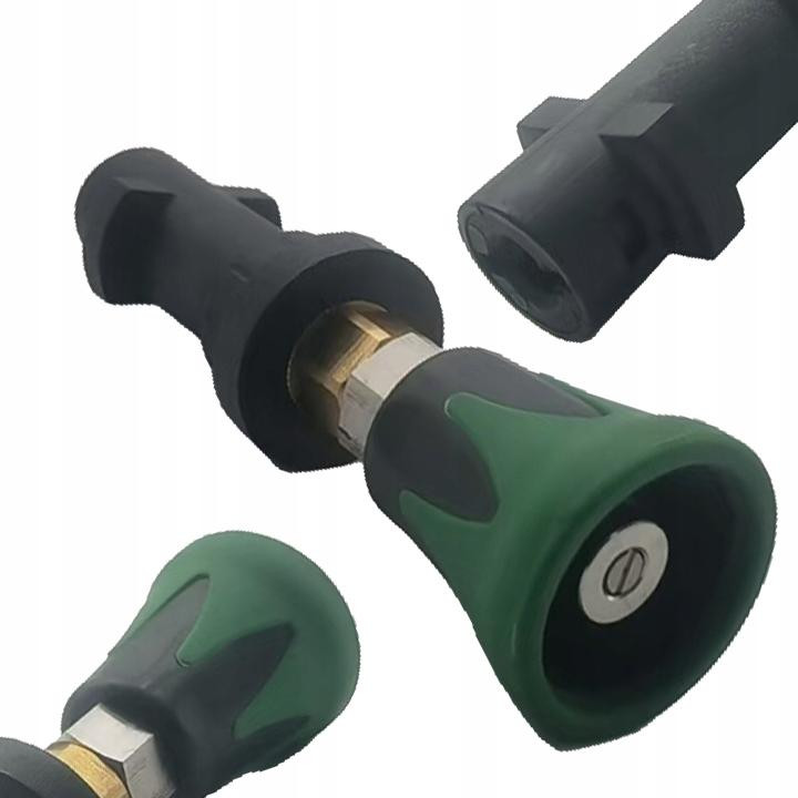 ROSFIX Spuitmond Vervanging – Mini Hogedruklans Platte Straal 25° Bayonet, 4000 PSI, Compatibel met Kärcher K2–K7