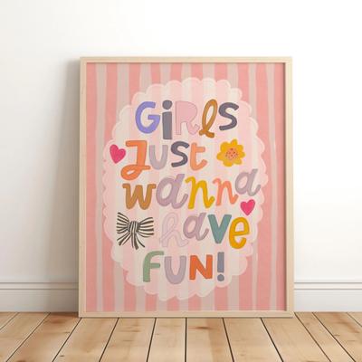 Uplift Picks Unicorn Nursery Wall Art Magical Quote Canvas Print For Kids Room Decor 17 50x70 Cm no Frame