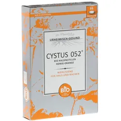Cystus 052 Bio Halspastillen Honig Orang 66 St