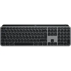 Logitech Master MX Keys S for Mac Tastatur Büro RF Wireless + Bluetooth QWERTY US International Aluminium, Schwarz