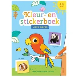 Deltas, Sticker, Mal- und Stickerbuch mit niedlichen Tieren – für Kinder von 3 bis 5 Jahren (140 Sticker)