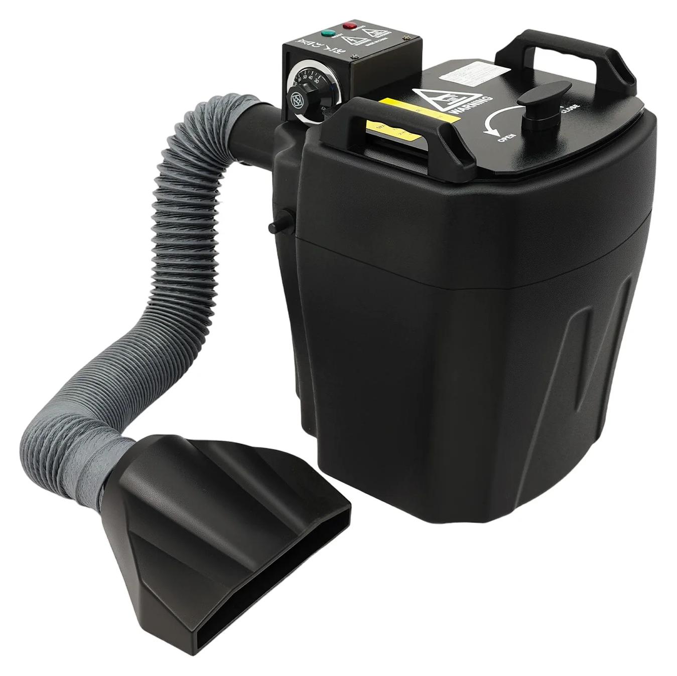 Trockeneismaschine - Bodennebelmaschine - 150 m² Abdeckung - 3500 W - 5 kg Trockeneis - 10-l-Wassertank - 15 Min. Aufheizzeit - Schwarz