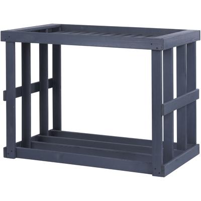 Kaminholzregal WESTMANN "Stephan", grau (anthrazit), B:108cm H:74cm T:52cm, Holzwerkstoff, Kaminholzlager, Kaminholzregal, anthrazit, BxTxH: 108x52x74cm