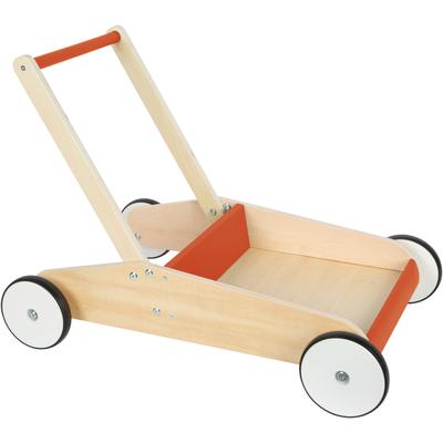 Lauflernwagen SMALL FOOT "schiefergrau", rot, Lauflernhilfen, KinderB:40,5cm H:45,5cm T:62cm, Holz, Metall, B:40,5cm H:45,5cm T:62cm